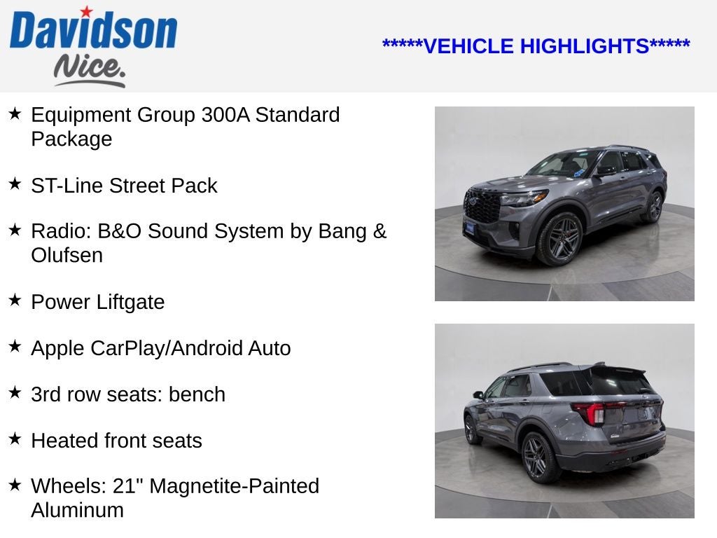 2025 Ford Explorer ST-Line