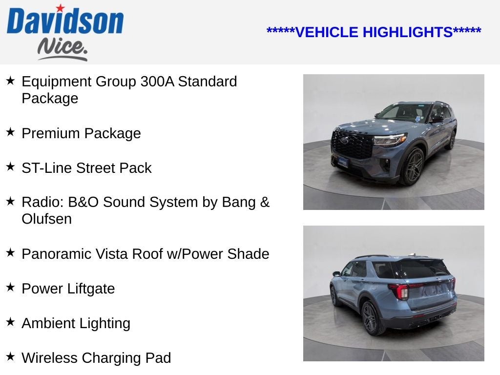 2025 Ford Explorer ST-Line