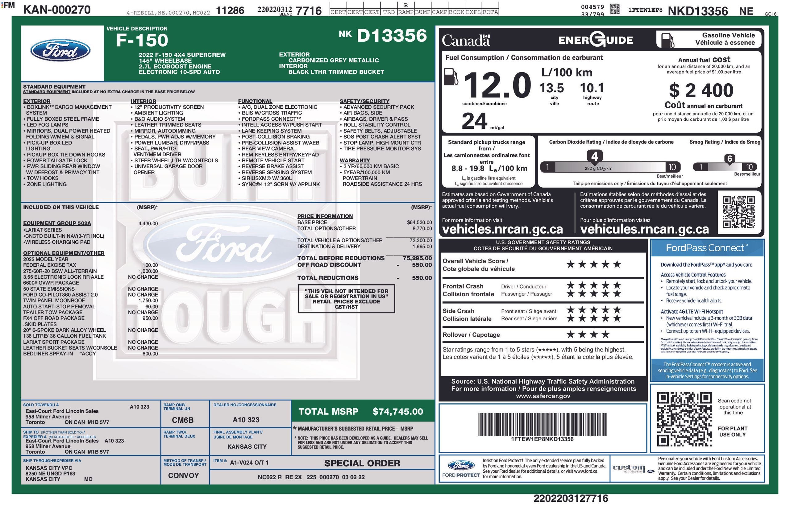 2022 Ford F-150 Lariat