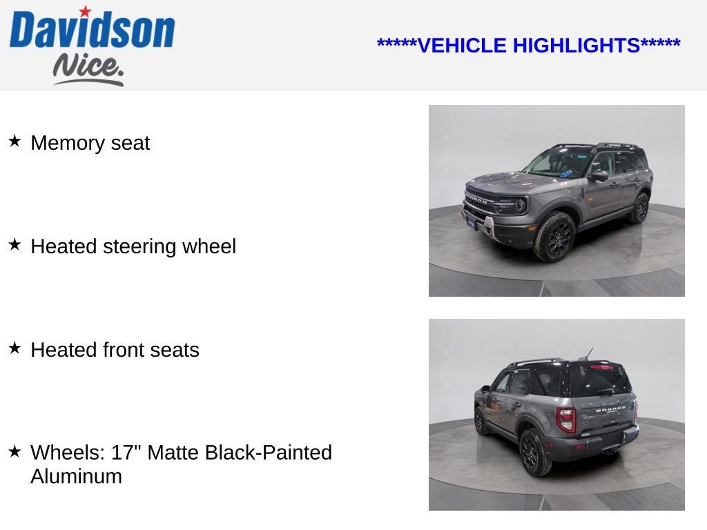 2025 Ford Bronco Sport Badlands