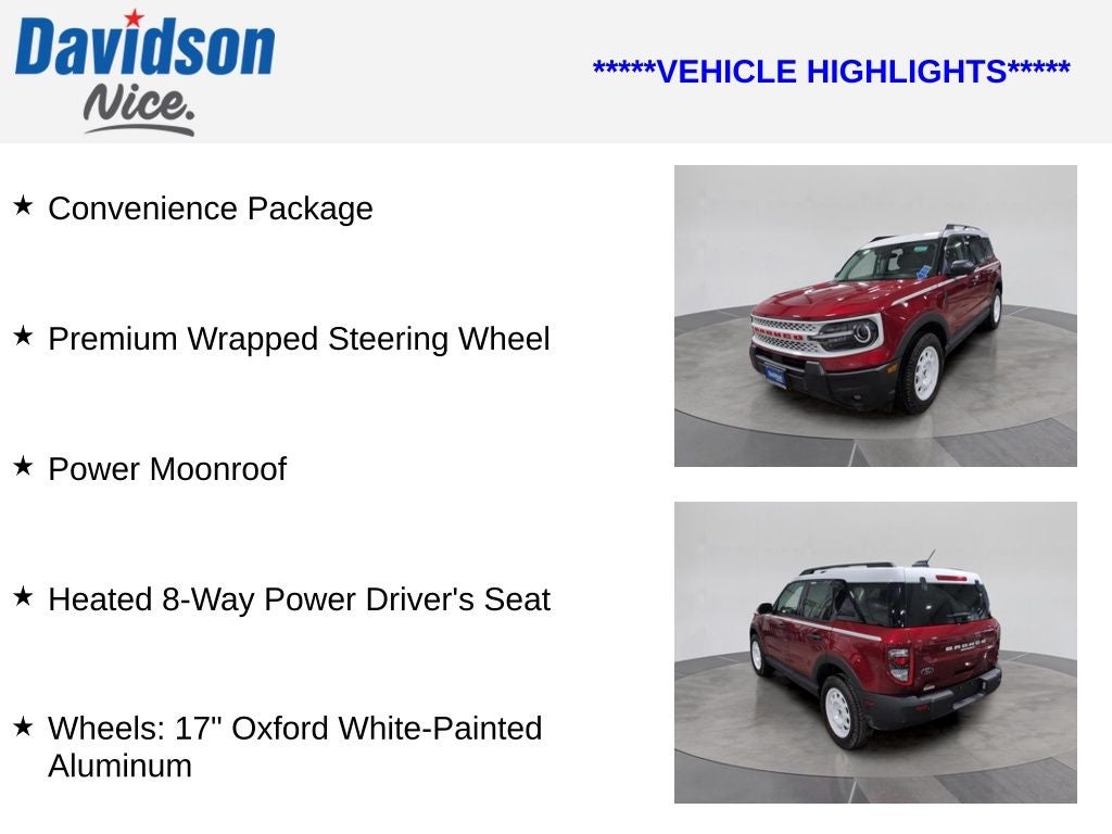 2025 Ford Bronco Sport Heritage