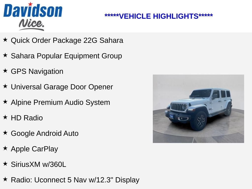 2025 Jeep Wrangler Sahara