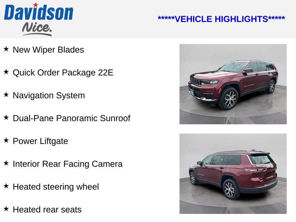 2025 Jeep Grand Cherokee L Limited