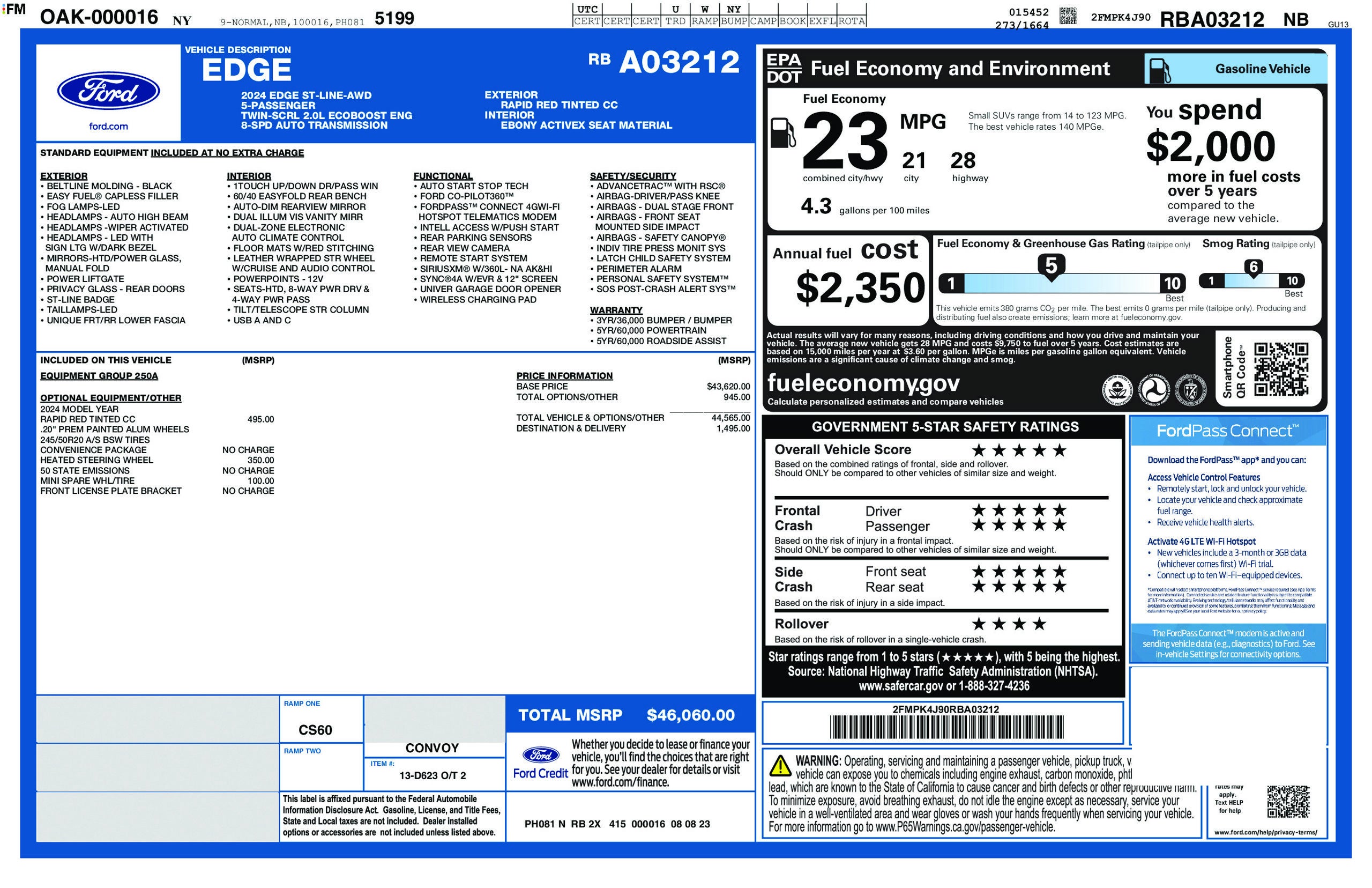 2024 Ford Edge ST Line