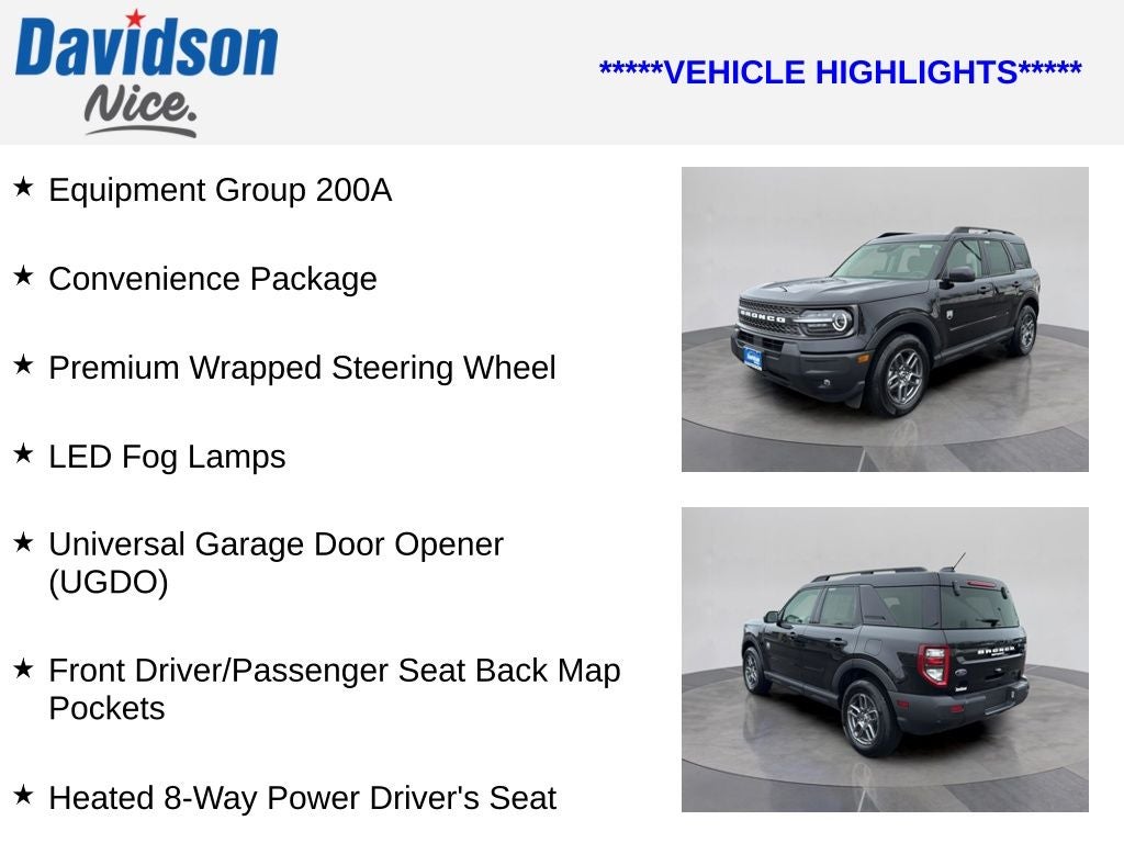 2025 Ford Bronco Sport Big Bend