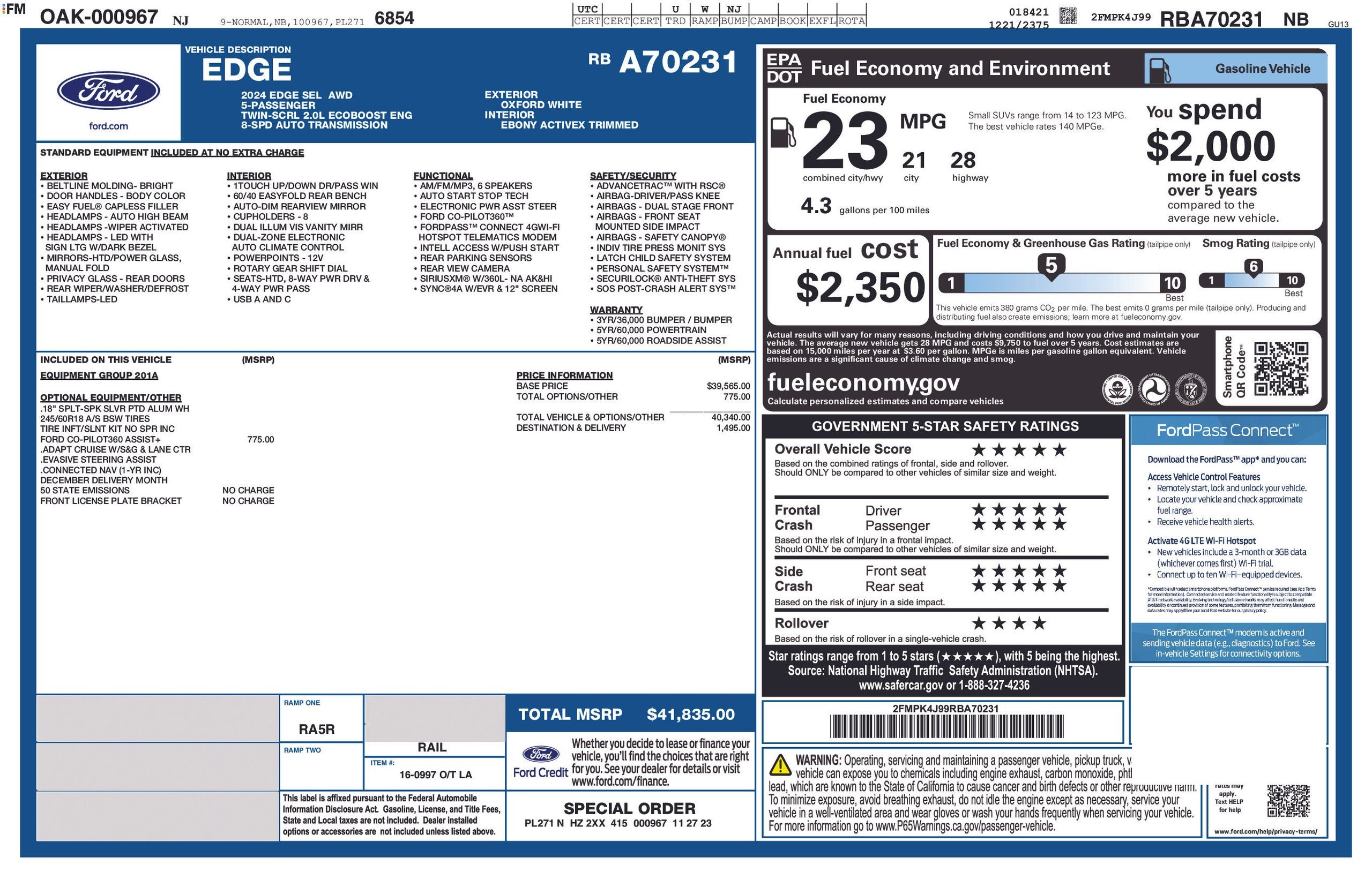 2024 Ford Edge SEL