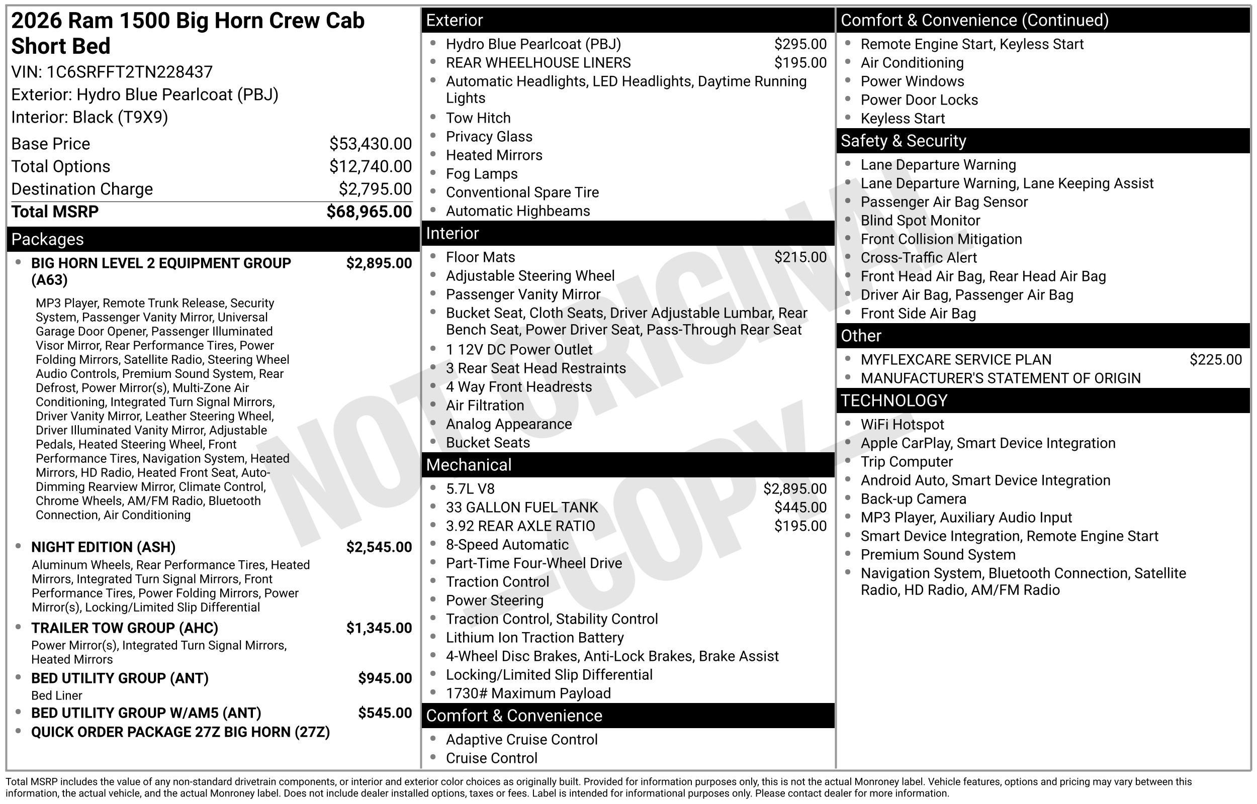 2026 RAM 1500 Big Horn