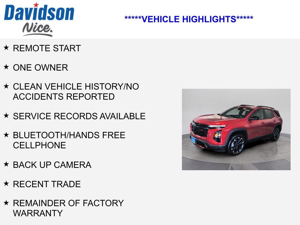 2025 Chevrolet Equinox RS