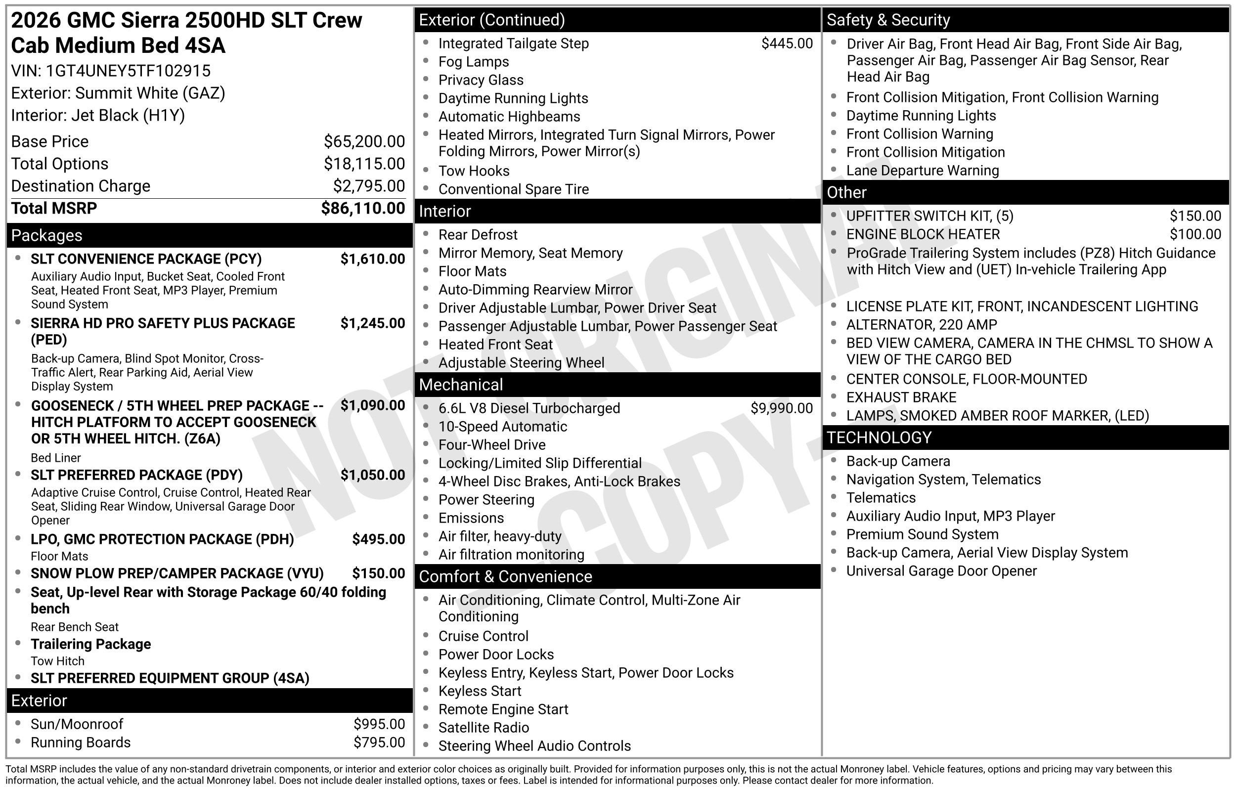 2026 GMC Sierra 2500 HD SLT