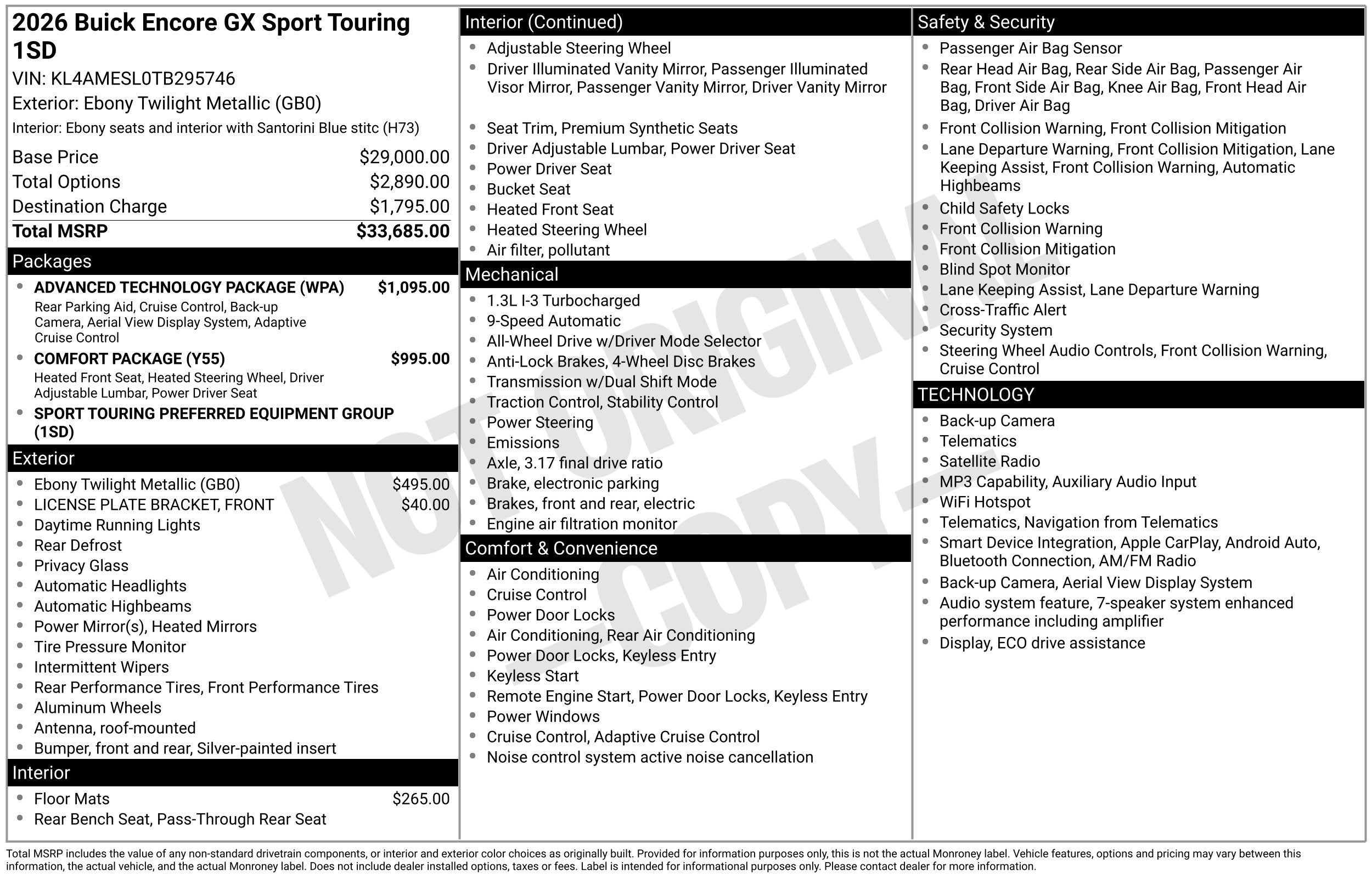 2026 Buick Encore GX Sport Touring