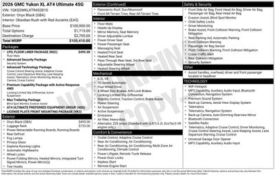 2026 GMC Yukon XL AT4 Ultimate