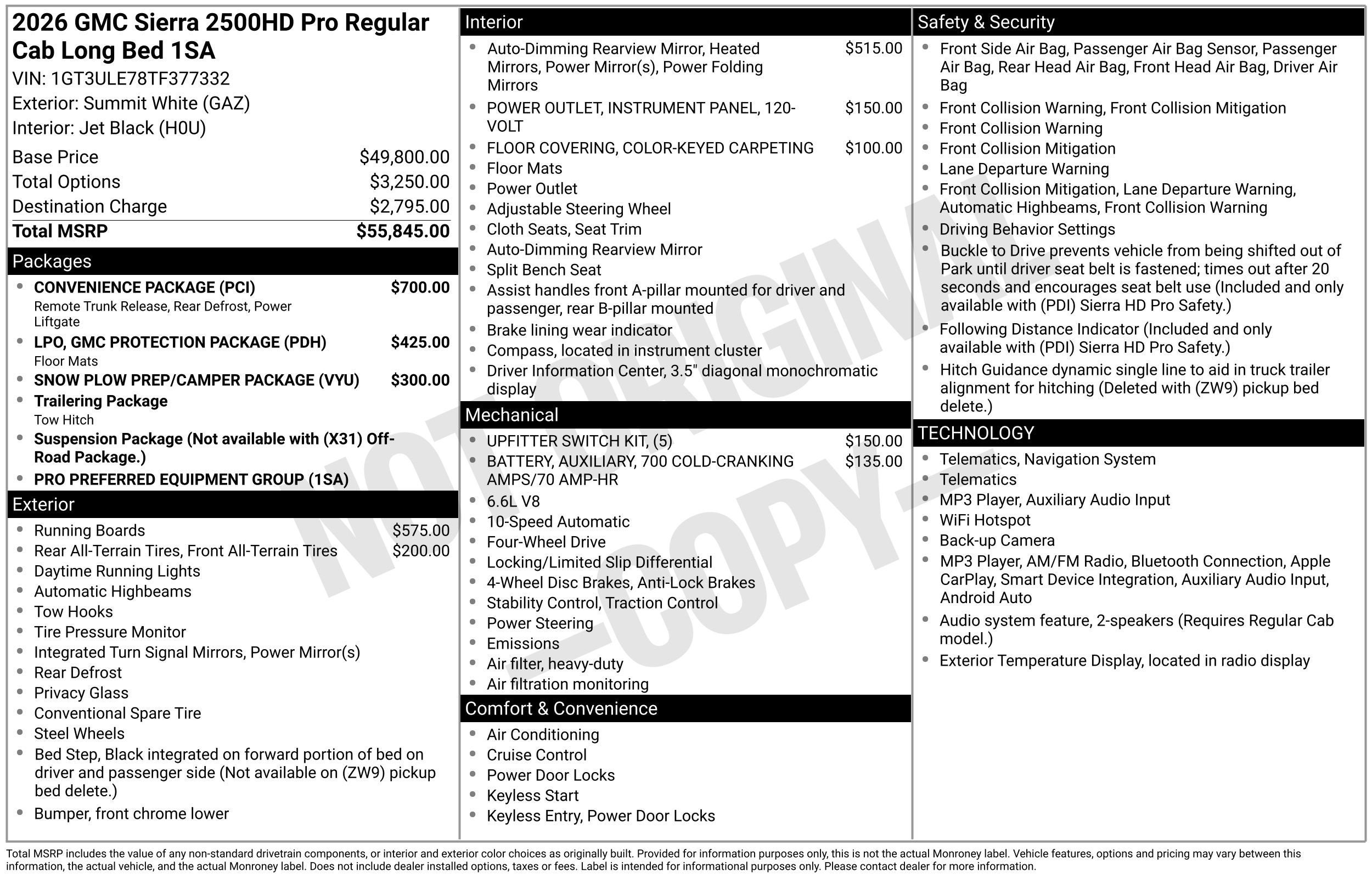 2026 GMC Sierra 2500 HD Pro