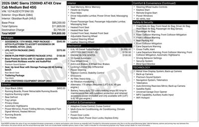 2026 GMC Sierra 2500 HD AT4X