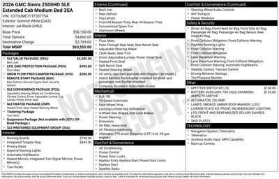 2026 GMC Sierra 2500 HD SLE