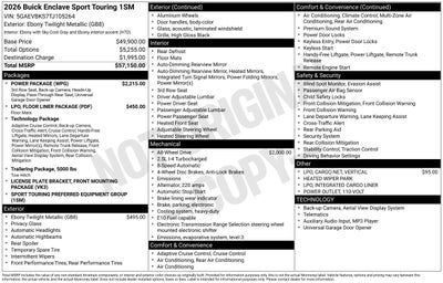 2026 Buick Enclave Sport Touring