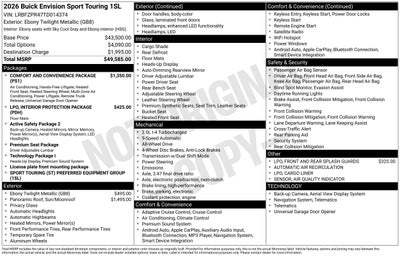 2026 Buick Envision Sport Touring
