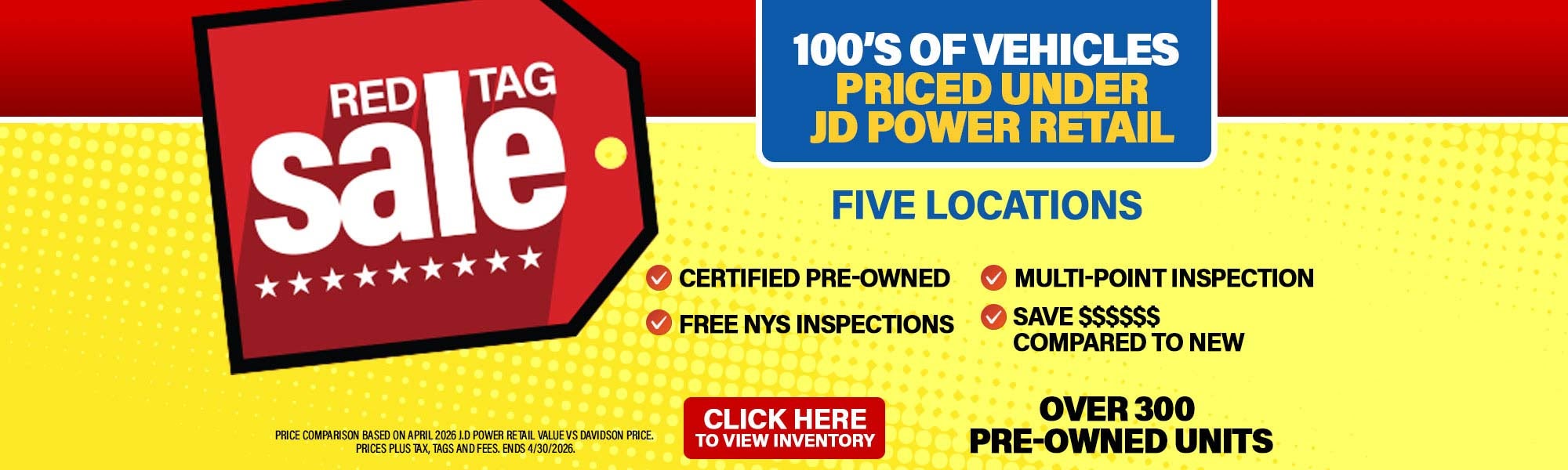 Red Tag Sale