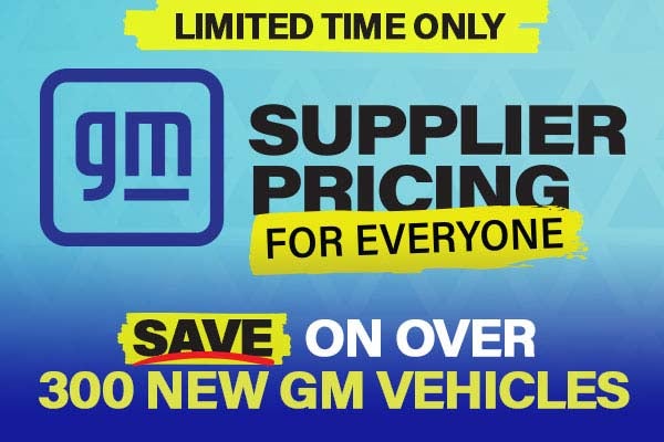 GM Supplier Pricing For Everyone